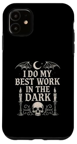 Night Person Worker, Bestes Werk im dunklen gotischen Stil Hülle für iPhone 11 von Logiamerch Motivational