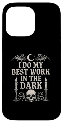 Night Person Worker, Bestes Werk im dunklen gotischen Stil Hülle für iPhone 14 Pro Max von Logiamerch Motivational