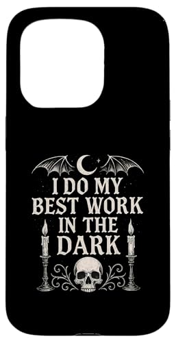 Night Person Worker, Bestes Werk im dunklen gotischen Stil Hülle für iPhone 15 Pro von Logiamerch Motivational