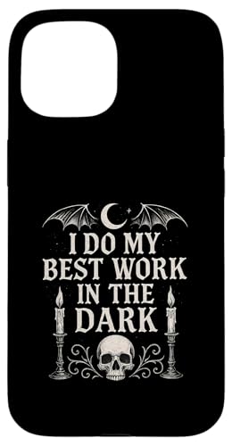 Night Person Worker, Bestes Werk im dunklen gotischen Stil Hülle für iPhone 15 von Logiamerch Motivational