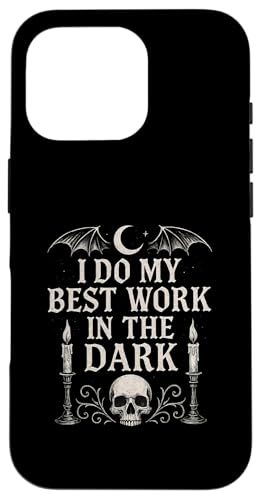 Night Person Worker, Bestes Werk im dunklen gotischen Stil Hülle für iPhone 16 Pro von Logiamerch Motivational