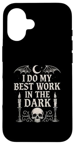 Night Person Worker, Bestes Werk im dunklen gotischen Stil Hülle für iPhone 16 von Logiamerch Motivational