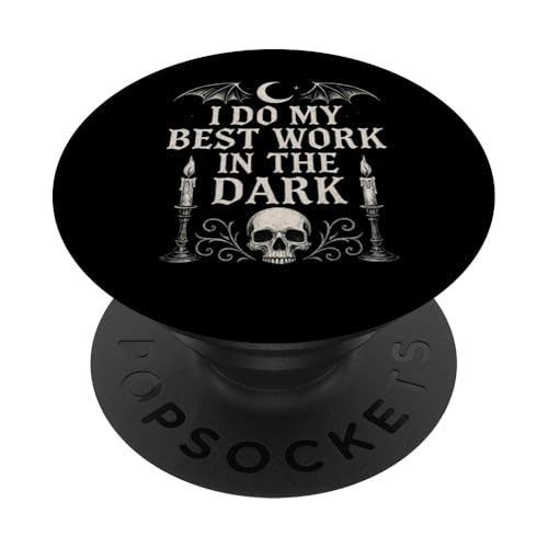 Night Person Worker, Bestes Werk im dunklen gotischen Stil PopSockets Klebender PopGrip Night Person Worker, Bestes Werk im dunklen gotischen Stil PopSockets Klebender PopGrip von Logiamerch Motivational