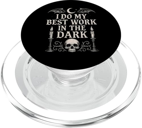 Night Person Worker, Bestes Werk im dunklen gotischen Stil PopSockets PopGrip für MagSafe Night Person Worker, Bestes Werk im dunklen gotischen Stil PopSockets PopGrip für MagSafe von Logiamerch Motivational