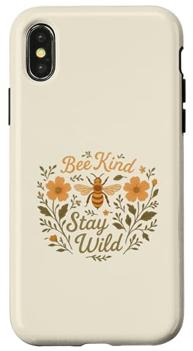 Sei nett, positiv und sprich Liebe Bienen und die Natur Hülle für iPhone X/XS Sei nett, positiv und sprich Liebe Bienen und die Natur Hülle für iPhone X/XS von Logiamerch Motivational