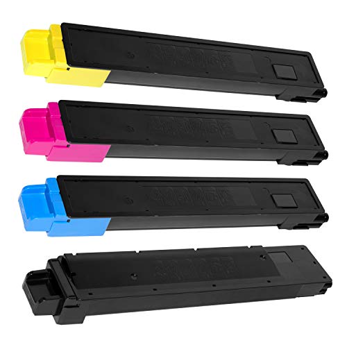 4 Toner kompatibel für Kyocera TASKALFA 2551CI - TK-8325K TK-8325C TK-8325M TK-8325Y 1T02NP0NL0 1T02NPANL0 1T02NPBNL0 1T02NPCNL0 - Schwarz 18.000 Seiten, Color je 12.000 Seiten von Logic-Seek