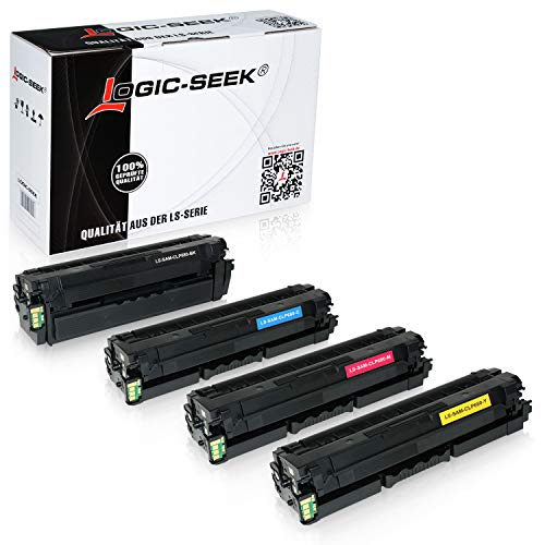 4 Toner kompatibel für Samsung CLP-680DW/SEE CLP-680ND/SEE CLX-6260FW/SEE CLX-6260FD/SEE - CLP680 CLT-K506L/ELS CLT-C506L/ELS CLT-M506L/ELS CLT-Y506L/ELS - Schwarz 6000 Seiten, Color je 3500 Seiten von Logic-Seek