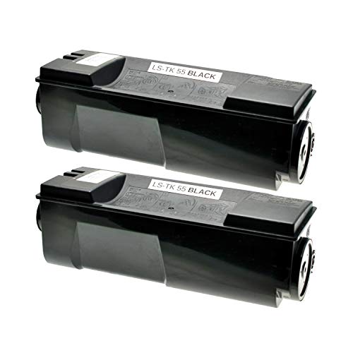 Logic-Seek 2 Toner kompatibel für Kyocera TK-55 FS-1920 DTN - 370QC0KX - Schwarz je 15.000 Seiten von Logic-Seek