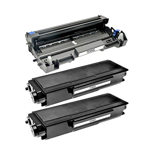 Logic-Seek 2 Toner mit Trommel kompatibel für Brother HL-5350DN HL5340D HL5370WD HL5380DN DCP-8080DN 8085DN 8880DN 8890DW MFC-8370DN - TN3280 DR3200 - Schwarz je 8.000 Seiten, Trommel 25.000 Seiten von Logic-Seek