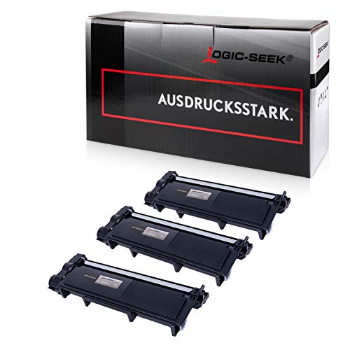 Logic-Seek 3 Toner kompatibel für Brother TN-2320 XXL HL-L2340DW HL-L2360DN DCP-2500 2520 2540 2560 2700 Series D DW DN HL-2300 2320 2365 2380 Series D DW DN MFC-2700 2703 2720 2740 Series DW CW von Logic-Seek