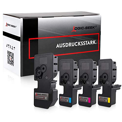 Logic-Seek 4X Toner für Kyocera Ecosys M5526cdn, M5526cdw, P5026cdn, P5026cdw - Schwarz, Cyan, Magenta, Gelb, ersetzt TK5240 von Logic-Seek