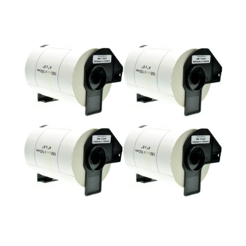 Logic-Seek 4x Versand-Etiketten kompatibel für Brother DK11241 - je 200 Stück - 102mm x 152mm P-Touch QL-1050 1050N 1060N von Logic-Seek