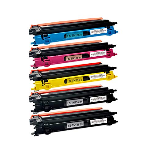 Logic-Seek 5 Toner kompatibel für Brother TN-135 DCP-9040 9042 9045 CN CDN HL-4040 4050 4070 CDNLT CN CDN CDW MFC-9440 9445 9450 9840 CDW CN CDN CLT von Logic-Seek