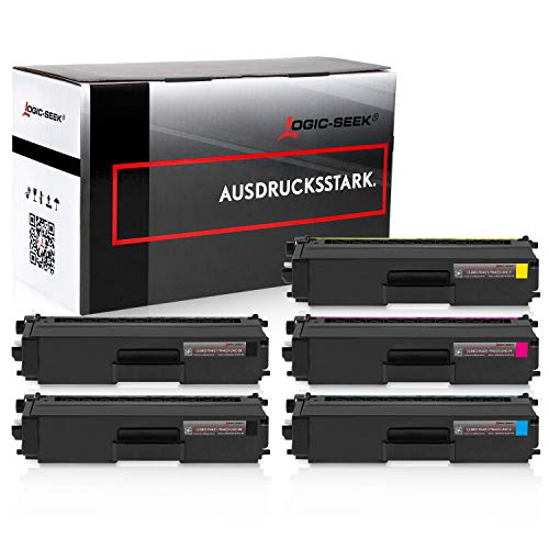 Logic-Seek 5X XL Toner kompatibel für TN421 TN423 2xbk 1x CMY Multipack für Brother DCP-L8410CDW HL-L8260CDW MFC-L8690CDW MFC-L8900CDW von Logic-Seek