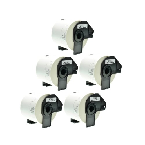 Logic-Seek 5x Versand-Etiketten kompatibel für Brother DK11202 - je 300 Stück - 62mm x 100mm P-Touch QL-1050 1060N 500 550 560 570 580 700 500 A BS BW 560 VP YX 580N 650TD 710W 720NW - WEISS von Logic-Seek