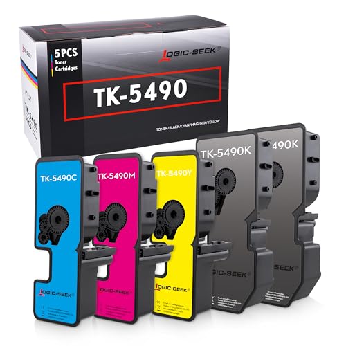 Logic-Seek TK5490 Toner kompatibel für Kyocera ECOSYS MA2101cwfx MA2101cfx PA2101cx PA2101cwx MA2101cfx Plus MA2101cwfx Plus PA2101cwx Plus PA2101cx Plus (5er Pack) 2 x Black 1 x Cyan-Magenta-Yellow von Logic-Seek