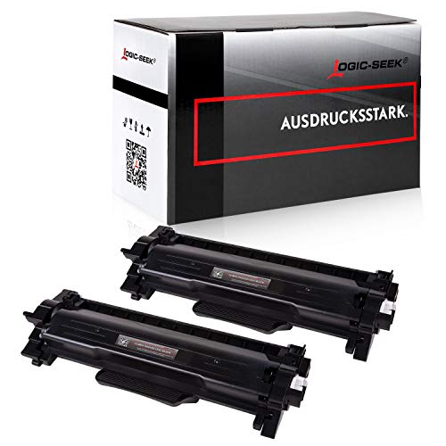 Logic-Seek TN2420 TN-2420 Doppelpack Toner kompatibel für Brother MFC-L2710DW MFC-L2710DN HL-L2350DW HL-L2310D MFC-L2750DW DCP-L2510D MFC-L2730DW DCP-L2550DN HL-L2375DW(2xBlack XXL) von Logic-Seek
