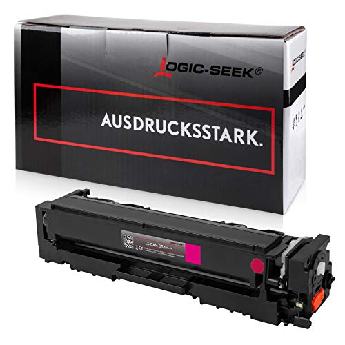 Logic-Seek Toner kompatibel mit Canon 054 054H LBP621Cw LBP623Cdw Serie MF640 Serie MF641Cw MF643Cdw MF645Cx CX317DN CX417DE CX517DE - Magenta 2300 Seiten von Logic-Seek