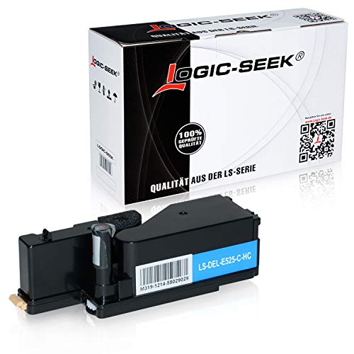 Logic-Seek Toner kompatibel mit Dell E525w LED-Farblaser-Multifunktionsdrucker - 593-BBJU - Cyan 1.400 Seiten von Logic-Seek