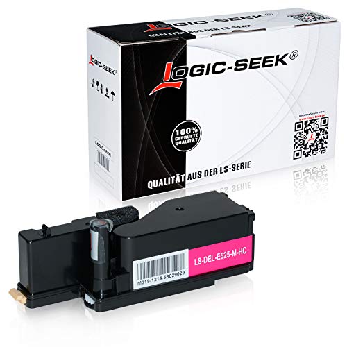 Logic-Seek Toner kompatibel mit Dell E525w LED-Farblaser-Multifunktionsdrucker - 593-BBJV - Magenta 1.400 Seiten von Logic-Seek
