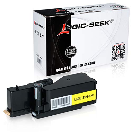 Logic-Seek Toner kompatibel mit Dell E525w LED-Farblaser-Multifunktionsdrucker - 593-BBJW - Yellow 1.400 Seiten von Logic-Seek