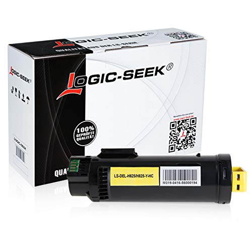 Logic-Seek Toner kompatibel mit Dell H625 H825 CDW H820 Series S2825 CDN - Yellow 2.500 Seiten von Logic-Seek