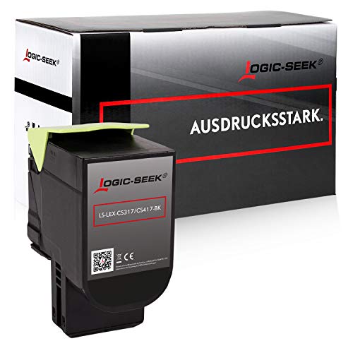 Logic-Seek Toner kompatibel mit Lexmark CS317DN CS417DN CS517DE CX317DN CX417DE CX517DE - Schwarz 3000 Seiten von Logic-Seek
