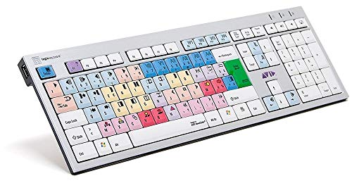 LogicKeyboard LKB-NEWSC-AJPU-FR Tastatur, Avid NewsCutter (PC/Slim) Weiß/Bunt von LogicKeyboard