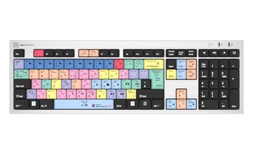 LogicKeyboard LKB-PPROCC-AJPU-UK Adobe Premiere Pro CC PC Slim Tastatur Silber von LogicKeyboard