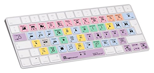 LogicKeyboard LS-FCPX10-MAGC-UK Tastatur, Apple Final Cut Pro X, Englisch Magic BT weiß/bunt von LogicKeyboard