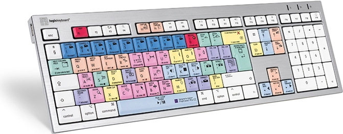 LogicKeyboard Adobe Premiere Pro CC Mac ALBA - Tastatur - USB - QWERTY - GB - Tastenschalter: Scissor-Switch von Logickeyboard