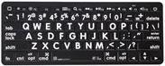 LogicKeyboard Largeprint Mini - Tastatur - kabellos - Bluetooth 3.0 - QWERTZ - Deutsch - Weiß auf Schwarz von Logickeyboard