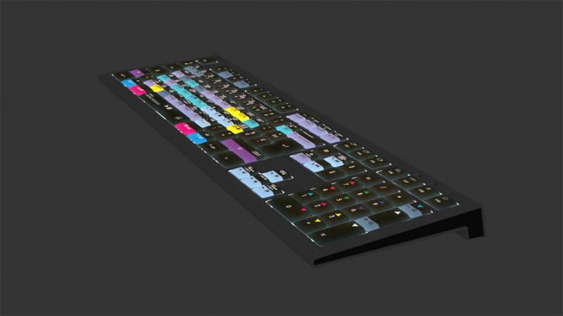 Logickeyboard ASTRA 2 Tastatur USB AZERTY Englisch Schwarz (LKB-RESB-A2M-FR) von Logickeyboard
