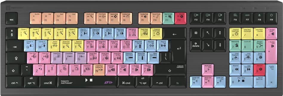 Logickeyboard ASTRA 2 Tastatur USB QWERTY Englisch Schwarz (LKB-PT-A2M-UK) von Logickeyboard