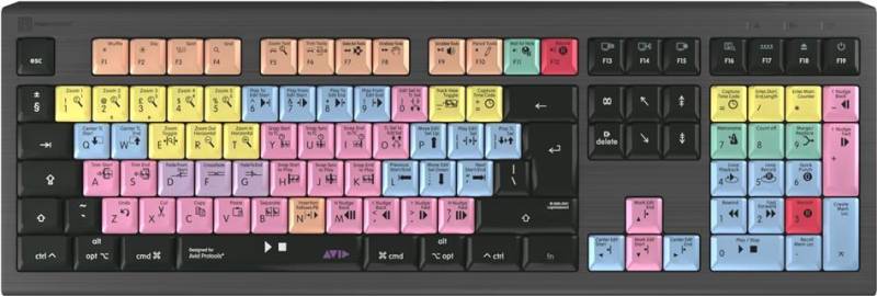 Logickeyboard ASTRA 2 Tastatur USB QWERTY Englisch Schwarz (LKB-PT-A2M-UK) von Logickeyboard