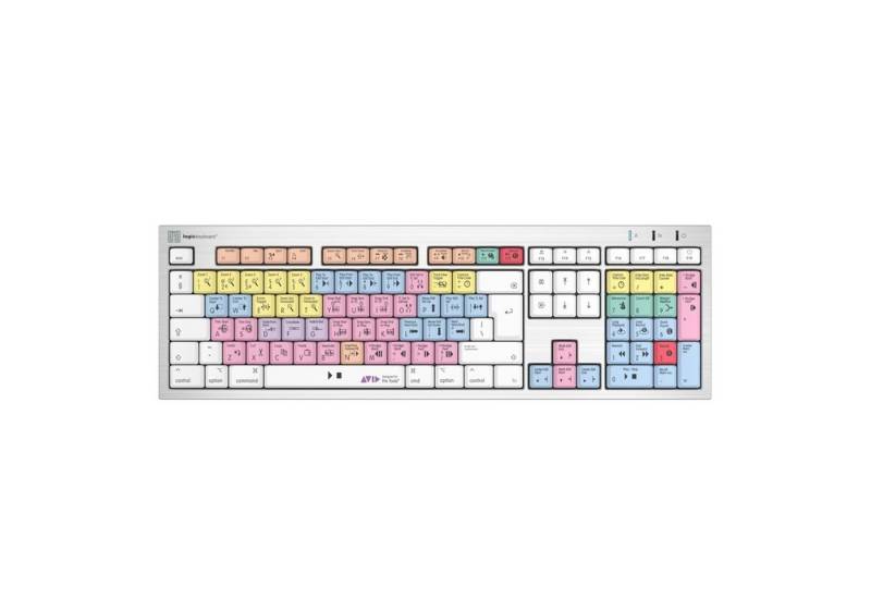 Logickeyboard Apple-Tastatur (Avid Pro Tools ALBA UK (Mac) Pro Tools Tastatur english - Apple Zube) von Logickeyboard