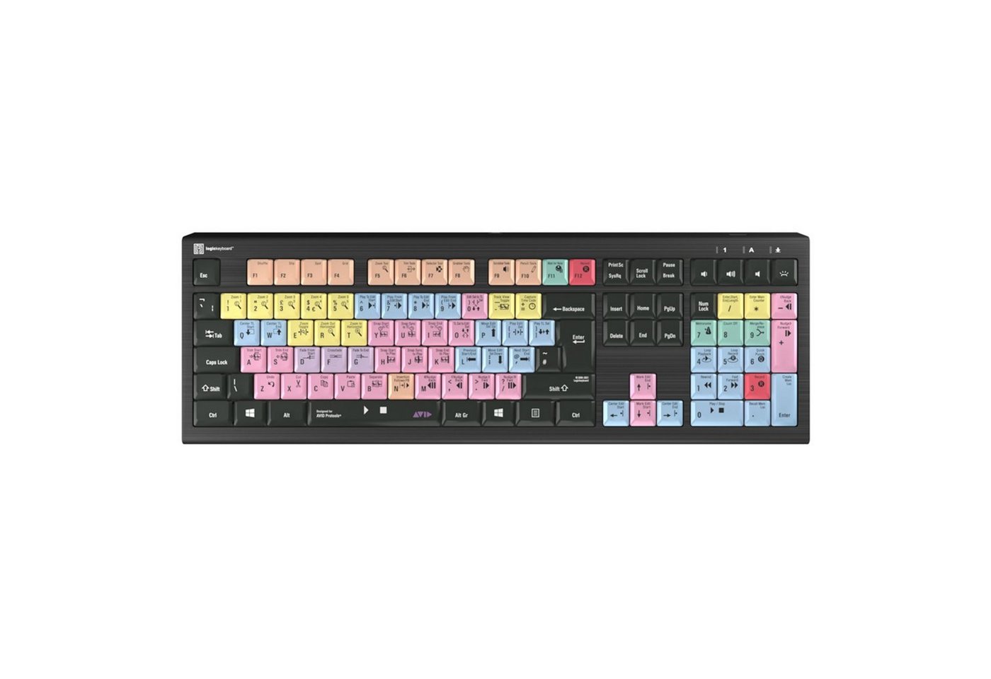 Logickeyboard Apple-Tastatur (Avid Pro Tools Astra 2 UK (PC) Pro Tools Tastatur english - Apple Zu) von Logickeyboard
