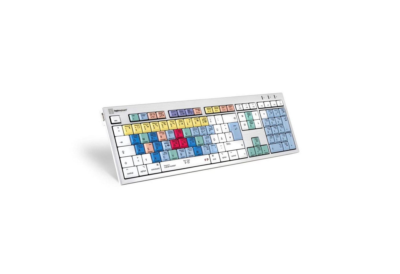 Logickeyboard Apple-Tastatur (Cubase/Nuendo ALBA DE (Mac) Cubase/Nuendo Tastatur deutsch - Apple Z) von Logickeyboard