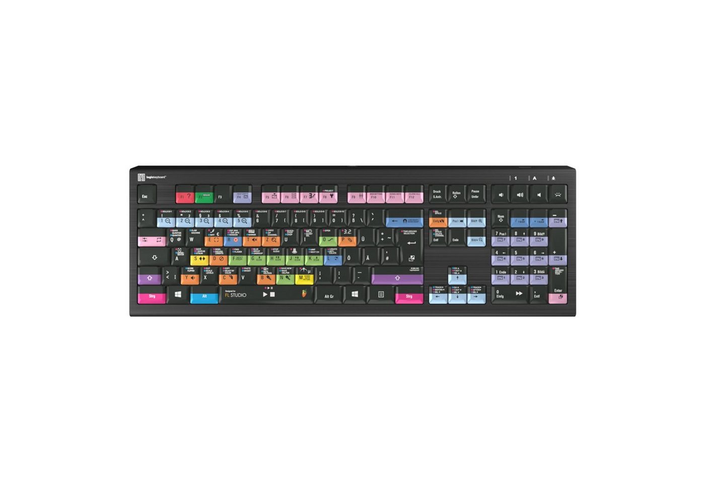 Logickeyboard Apple-Tastatur (FL Studio Astra 2 DE (PC) FL Studio Tastatur deutsch - Apple Zubehö) von Logickeyboard