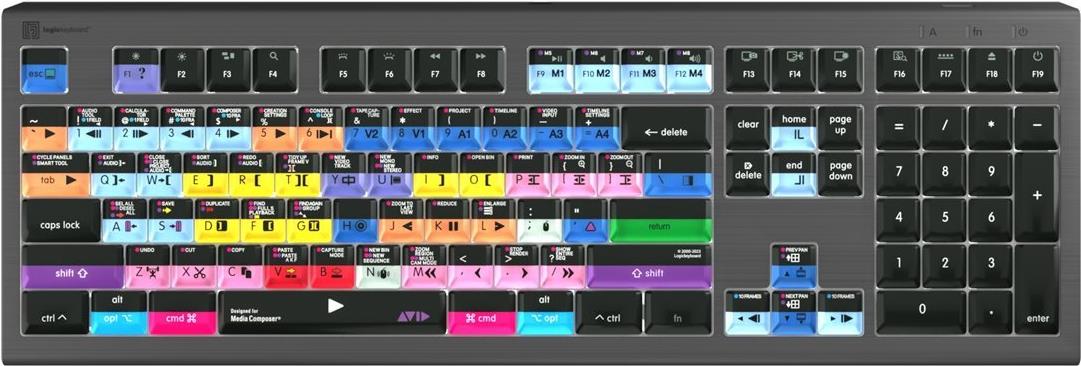 Logickeyboard Avid Media Composer Astra 2 Pro UK Mac (LKB-MCOMP-A2M-UK) von Logickeyboard