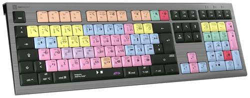 Logickeyboard Avid Pro Tools Astra Kabelgebunden Tastatur Deutsch, QWERTZ Grau Multimediatasten, USB von Logickeyboard