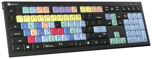 Logickeyboard Cubase/Nuendo Astra 2 Kabelgebunden Tastatur Deutsch, QWERTZ Schwarz Multimediatasten, von Logickeyboard