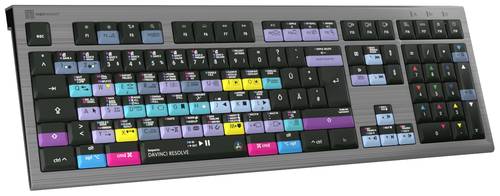 Logickeyboard Davinci Resolve Astra Kabelgebunden Tastatur Deutsch, QWERTZ Grau Multimediatasten, US von Logickeyboard