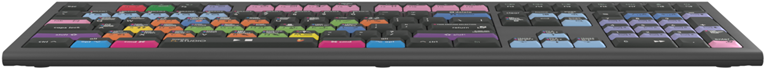 Logickeyboard LKB-FLS-A2M-DE Tastatur USB QWERTZ Deutsch Schwarz (LKB-FLS-A2M-DE) von Logickeyboard