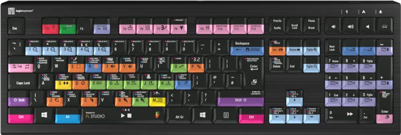 Logickeyboard LKB-FLS-A2PC-UK Tastatur USB QWERTY UK Englisch Schwarz (LKB-FLS-A2PC-UK) von Logickeyboard