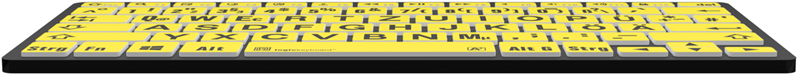 Logickeyboard LKB-LPBY-BTPC-DE Tastatur Bluetooth QWERTZ Deutsch Schwarz - Gelb (LKB-LPBY-BTPC-DE) von Logickeyboard