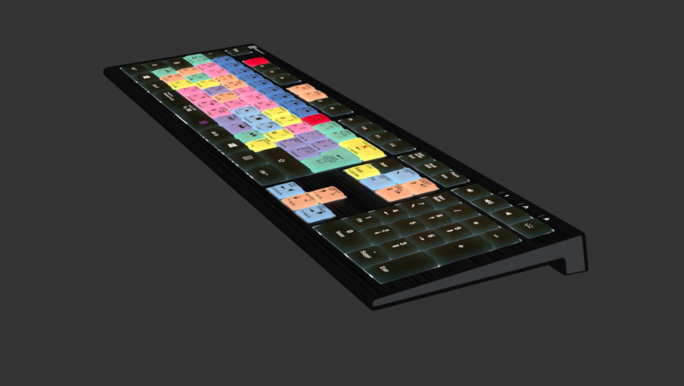 Logickeyboard LKB-PPROCC-A2PC-FR Tastatur USB QWERTY Französisch Schwarz (LKB-PPROCC-A2PC-FR) von Logickeyboard