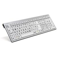 Logickeyboard XLPrint - USB - Büro - QWERTY - UK Englisch - Verkabelt - PC / Server (LKB-LPRNTBW-AJPU-UK) von Logickeyboard