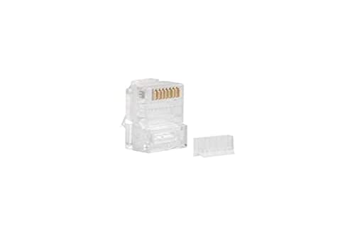 LANBERG RJ45 PLU-6000 Netzwerkstecker für UTP-Cat6-Kabel, 100 Stück von Logilink