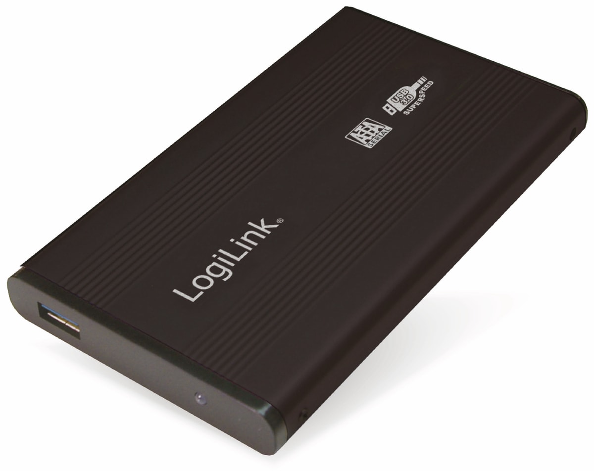 LOGILINK 6,35 cm (2,5") Festplatten-Gehäuse, USB 2.0 zu SATA, schwarz von Logilink